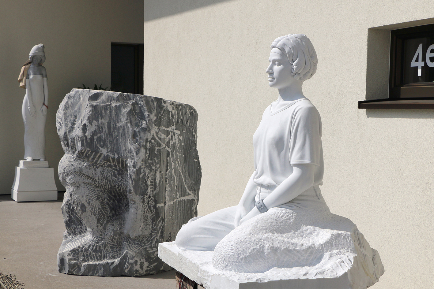 Eröffnung des Skulpturengartens im Atelier 4e Freiburg