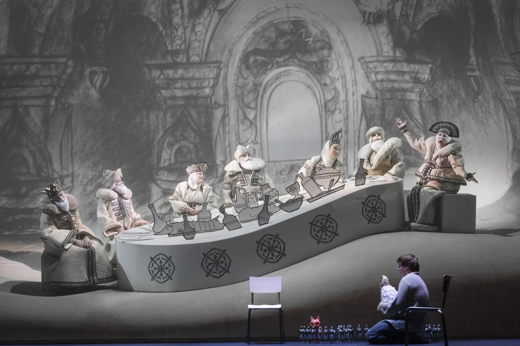 Trotz ukrainischer Proteste zeigt die Straßburger Oper Rimsky-Korsakows „Das Märchen vom Zaren Saltan“ in der klugen, poetischen Regie von Dmitri Tcherniakov