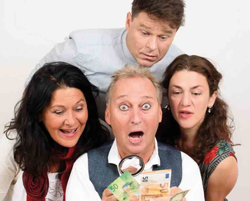 Die Freiburger Theater Compagnie feierte mit „Der Geizige frei nach Molière“ im E-Werk Premiere